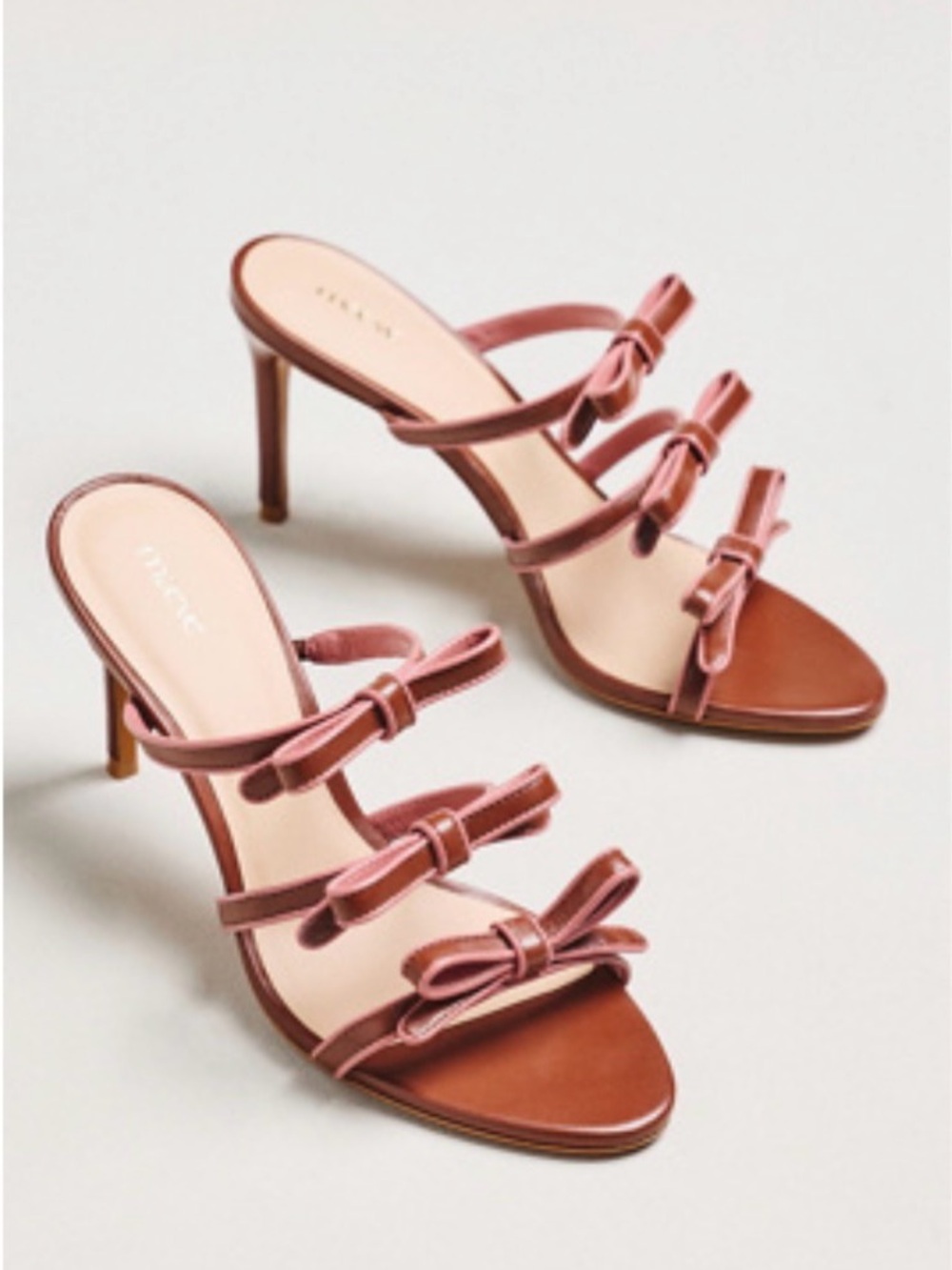 MAEVE TRIPLE BOW KITTEN HEEL SIZE 8